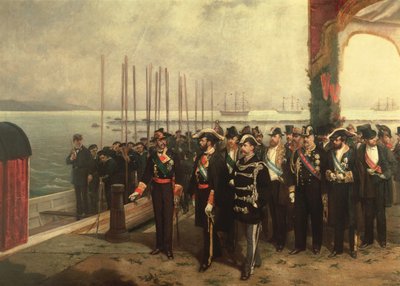 Embarkation of Amadeo I of Savoy for Spain by Luis Alvarez Catalá